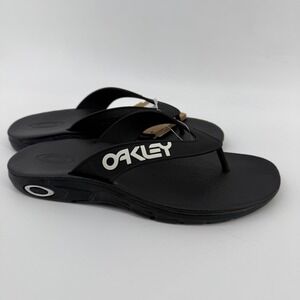 Oakley Mens B1B Flip‎ Flop Sandals Black Size 8 Style FOF100093